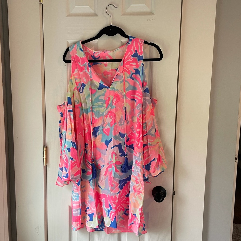 Lilly Pulitzer Cold Shoulder Dress - S